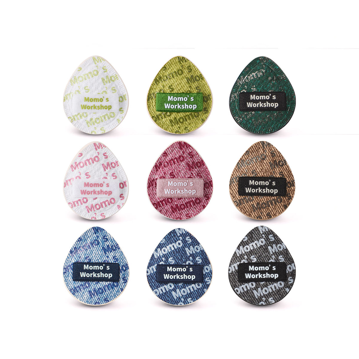 Denim Egg-Shaped Mini Puff Collection