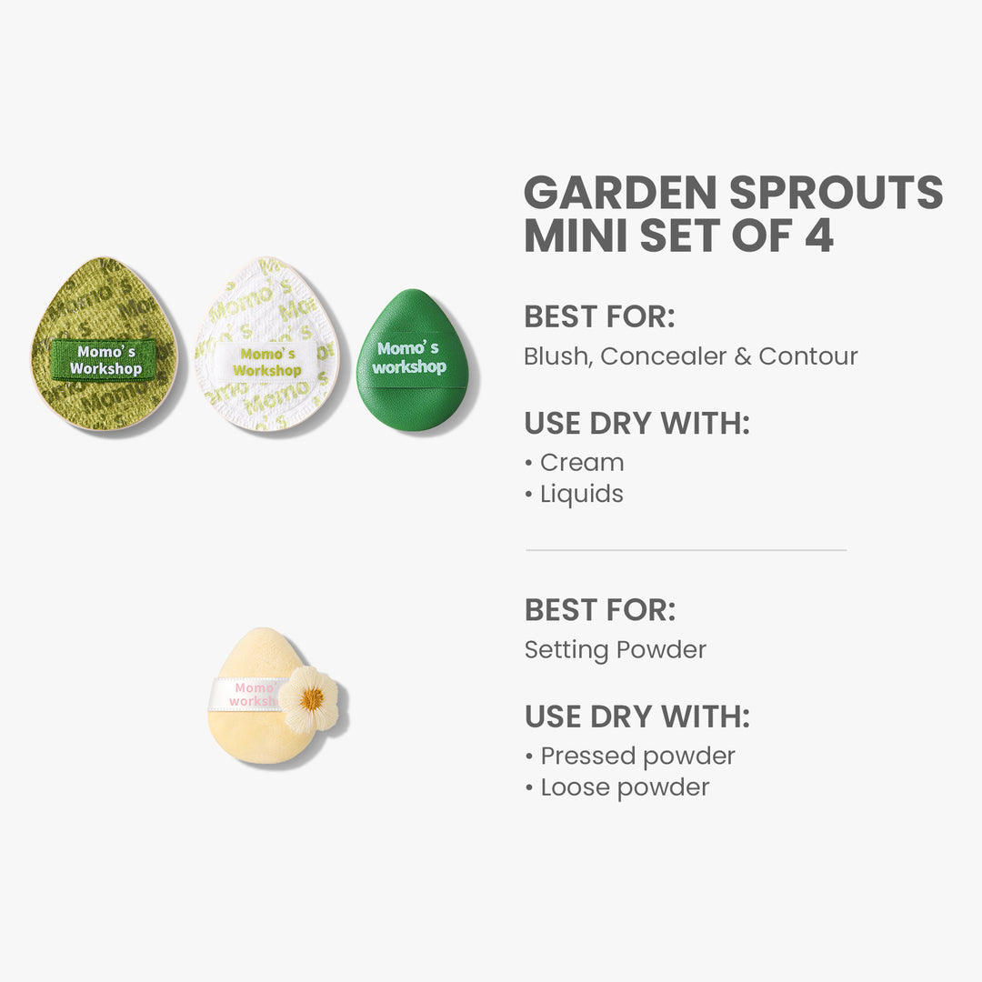 Denim Days Garden Sprouts Mini Set of 4