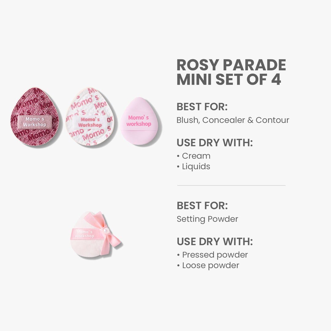 Denim Days Rosy Parade Mini Set of 4