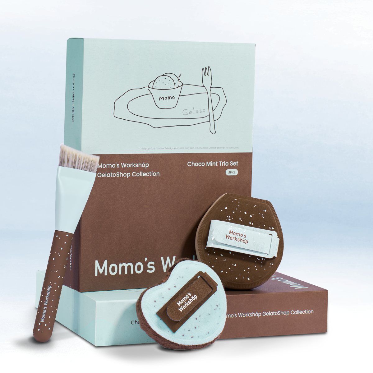 Gelato Shop Choco Mint Trio Set