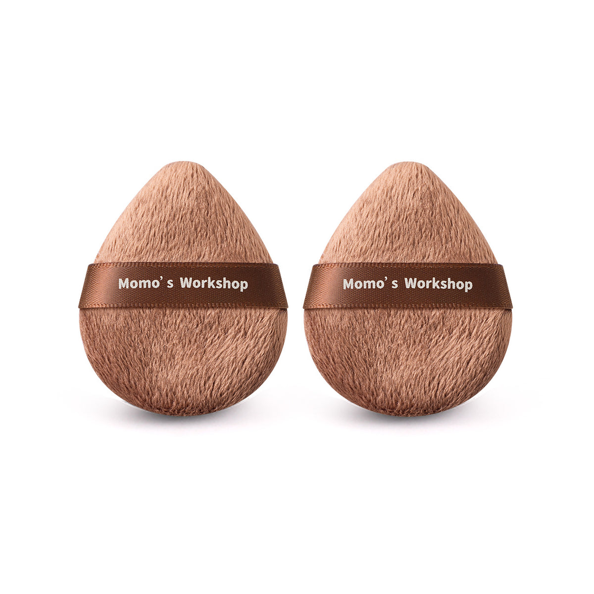Long Plush Brown Egg-shaped Puff