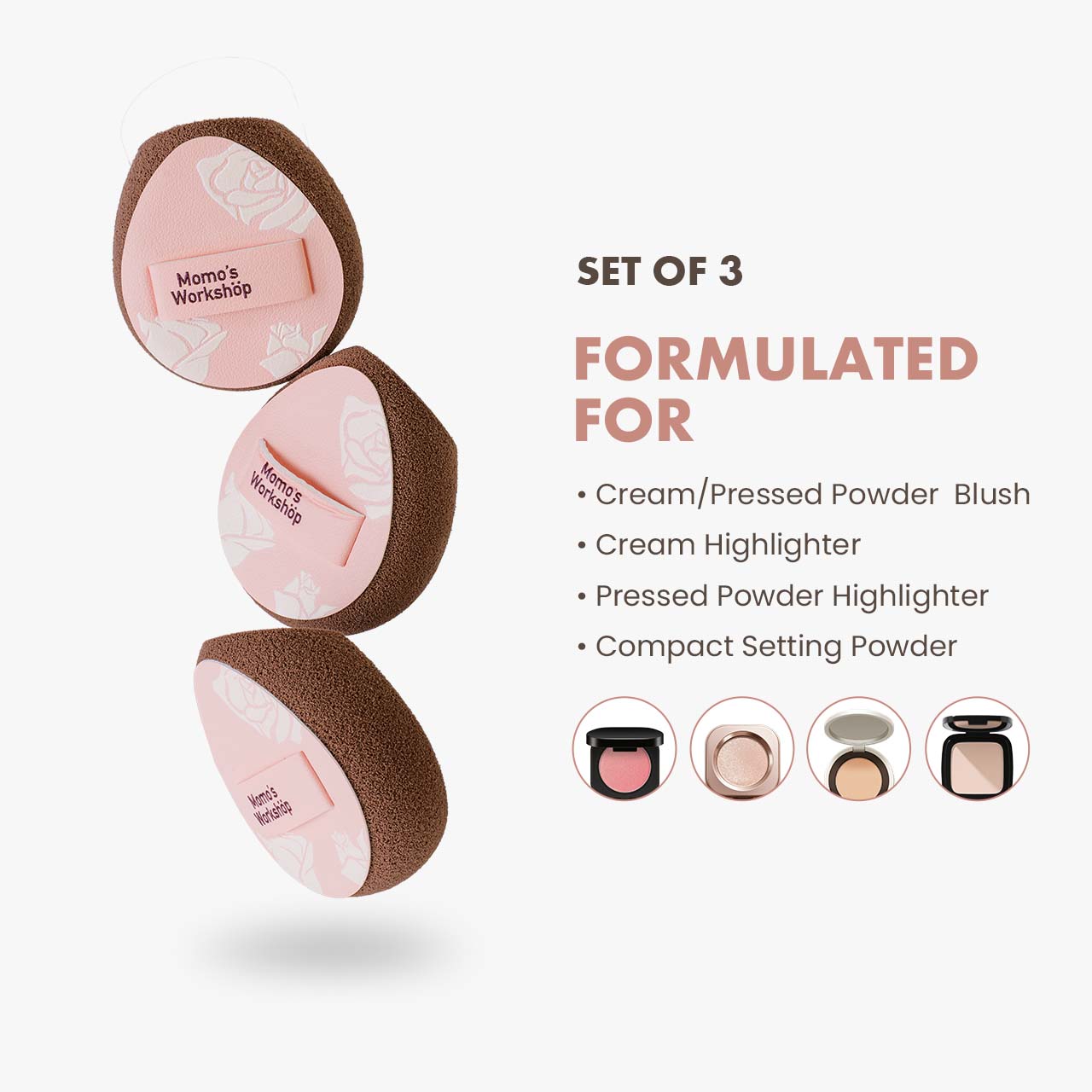 Rosy Reverie Rosette Flexie Trio